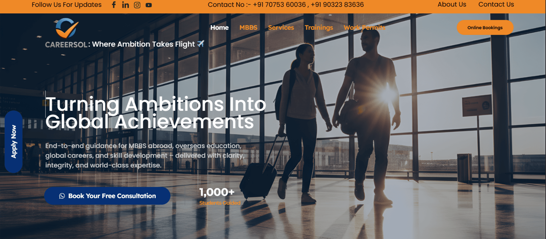 Website design in Hyderabad for Careersol abroad visa consultancy agency - website-design-in-hyderabad-Careersol- abroad visa -agency .jpg