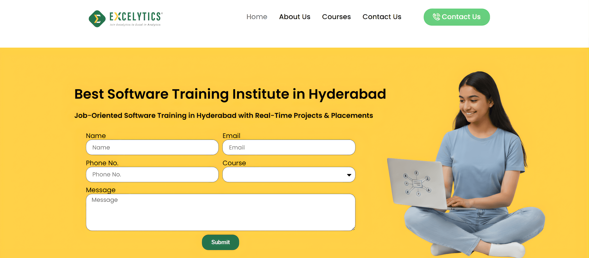 Website design in Hyderabad for Excelytics training institute - website-design-in-hyderabad-Excelytics- training-institute. .jpg