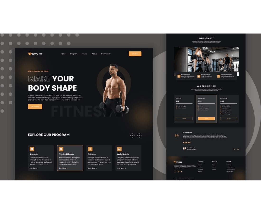 website design in Hyderabad - Gym _ Fitness Website Designing's