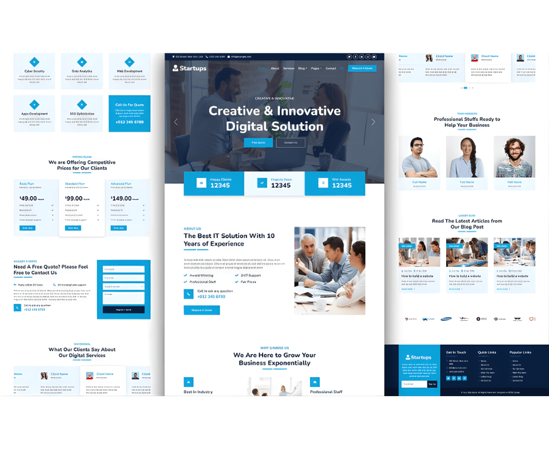 Website Design in Hyderabad - Startup website Designing's