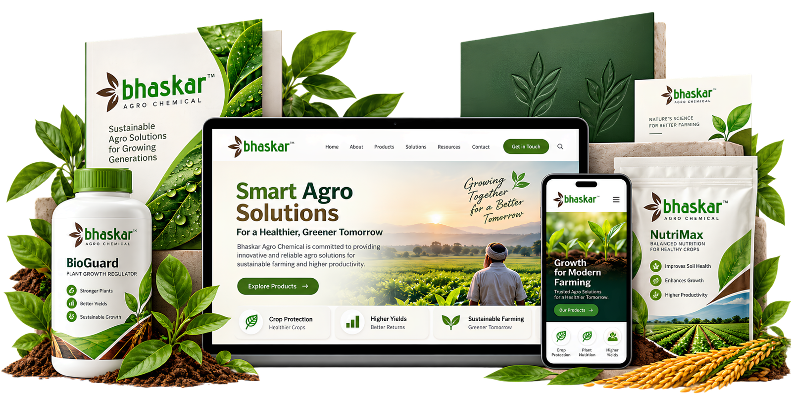 Bhaskar Agrochemicals brand transformation by Digital Lokh