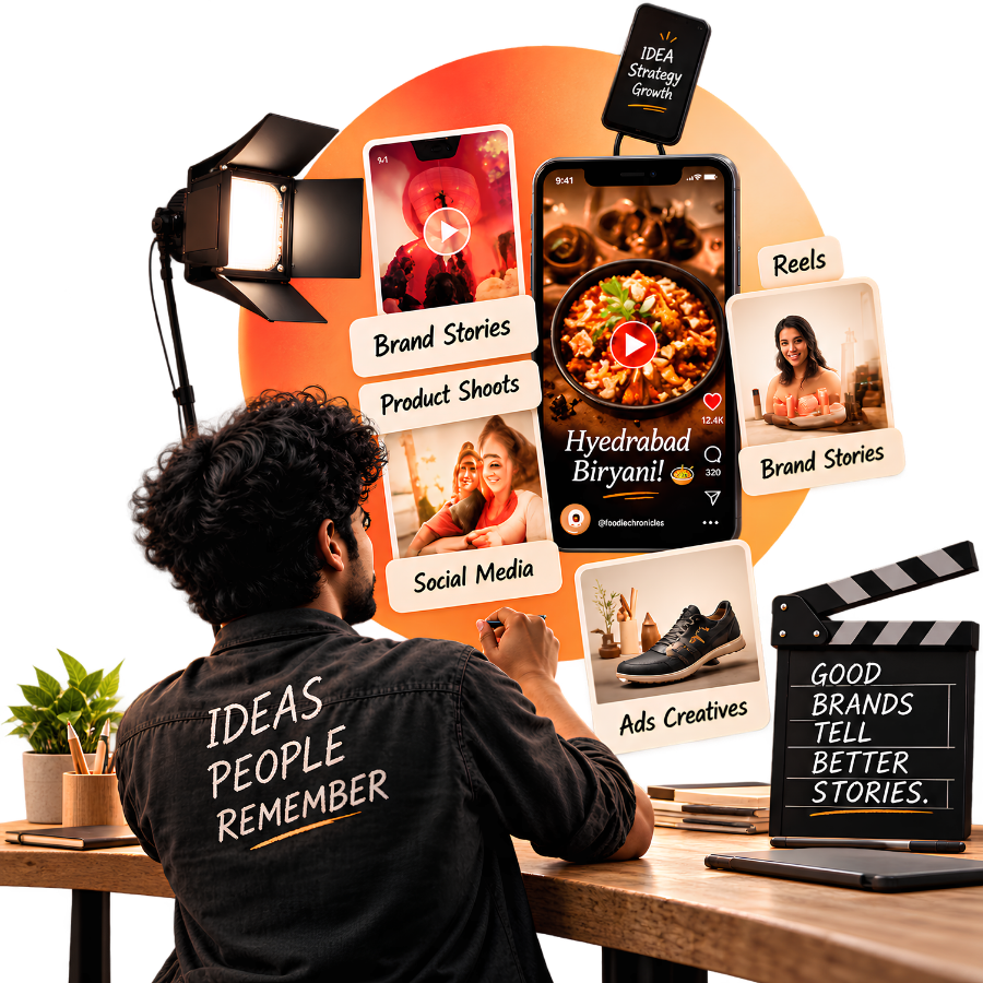 Digital Lokh content creation services in Hyderabad including video production, brand storytelling, social media content and Instagram Reels
