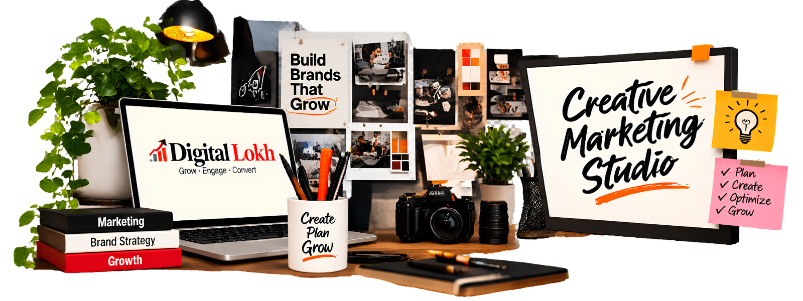 Behind the scenes of Digital Lokh creative studio and digital advertising design process