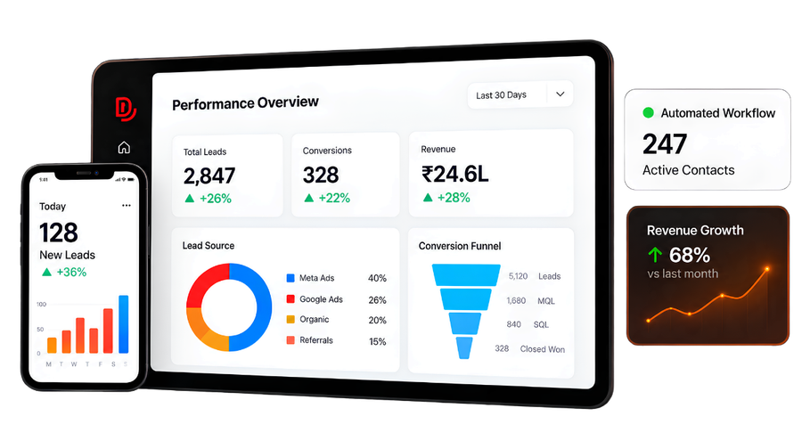 Digital Lokh real-time marketing analytics and growth dashboard